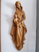 Wandfigur Holzfigur Madonna