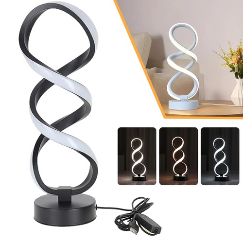 Led tischleuchte spirale - tischleuchte, usb