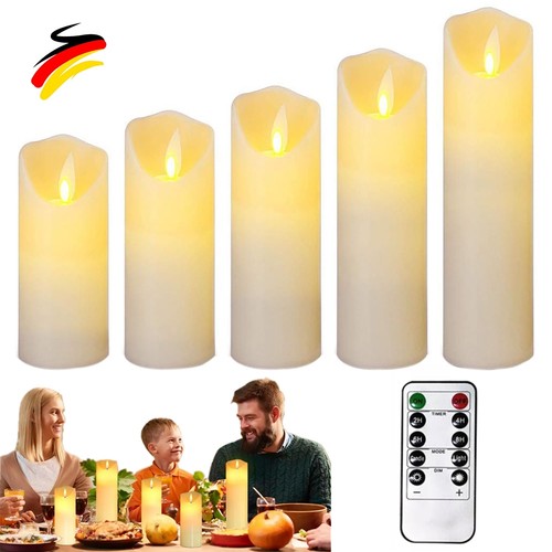 Led kerzen 5er set - led,