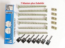 ??  Märklin H0 ..7021 M- Gleis Oberleitungsmasten /  7 Stück