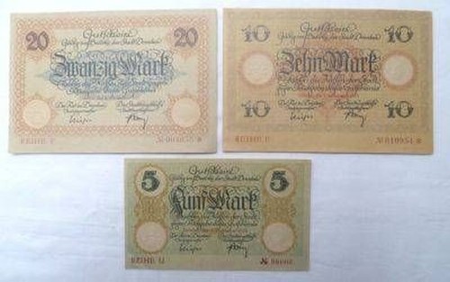 Banknoten großnotgeld stadt - 3,