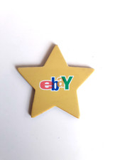 Original Ebay Magnet “Stern” - Gelb - für Kühlschrank / Pinwand - Nostalgie