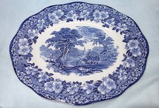 Enoch Wedgwood "Woodland" blau