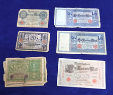 Konvolut: 12 Reichsmarkscheine