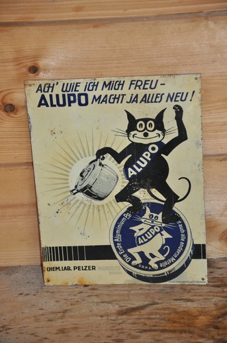 Altes blechschild 30er jahre - blechschild,