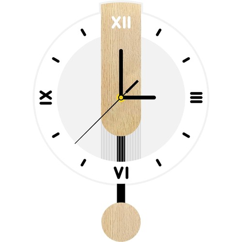 Wanduhr holz acryl modern - holz,