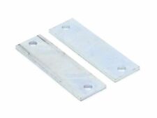 2x Eisenblech Platte Rechteck Metall Verbindungs-Plättchen 60x18x2 Loch-Ø 4 mm