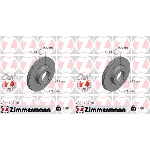 Zimmermann bremsscheiben - 2x,