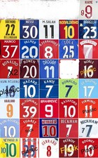 Individuelles Angebot von 38 Namen Druck und Nummer Wärmeübertragung