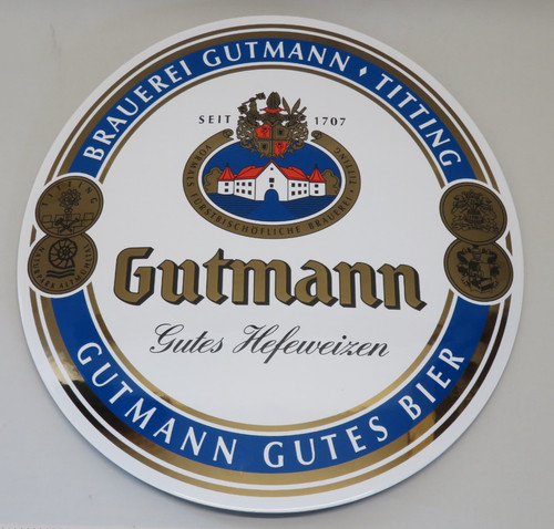 Gutmann bier schild - gutmann,