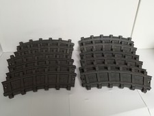 PLAYMOBIL Eisenbahn - 12 ST. SCHIENEN GLEISE GEBOGEN KURVE KREIS RC Kunststoff a