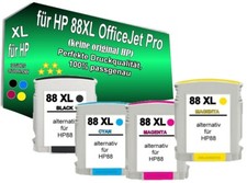 SET 4x TINTE PATRONEN für HP