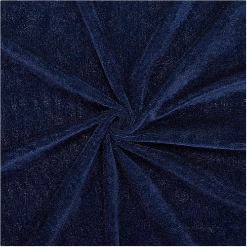 Samtstoff blau pannesamt - 1,