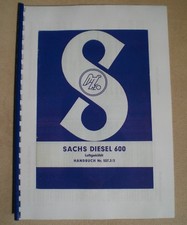 Sachs Diesel 600 Handbuch - Motor von Holder A12 B12 E12