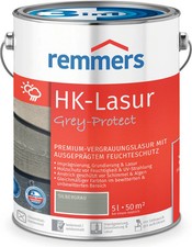 €6,40L   2,5 L Remmers HK Lasur Grey Protect Silbergrau Premium Vegrauungslasur
