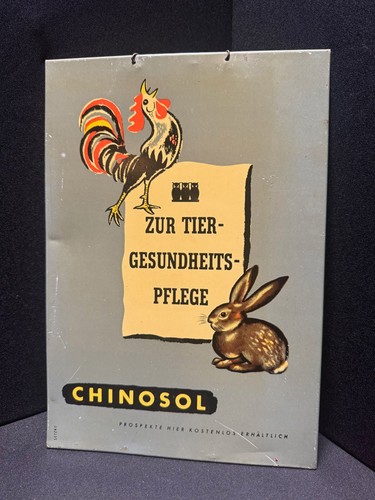 Chinosol blechschild zur tier - chinosol,