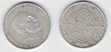 100 Pesetas Silber Münze Spanien 1966 (155829)