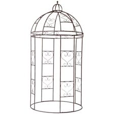 Deko-Pavillon / Rosenbogen rund Metall Rostoptik Ø 150 x H  300 cm (498)