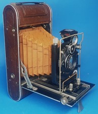 Fotoapparat, Rollfilmkamera Contessa, Cocarette III Luxus mit Tessar 4,5 / 12 cm