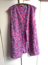 Kittel Schürze Zofe Sissy Dederon Nylon Gr.54/56 Neu! BW 73cm L 87cm ITA DDR