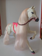 1991 Barbie Prince Horse / weißes Pferd Prinz mit rosa Mähne Vintage