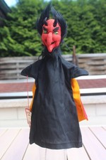 Dresdner Künstlerhandpuppe Expertic „Teufel“ ca. 32 cm ohne Haare, ohne OVP