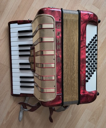 Akkordeon hohner student - student, rot