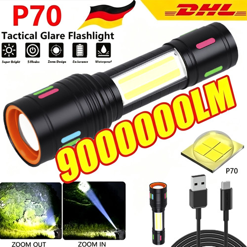 99000000lm led taschenlampe - led,