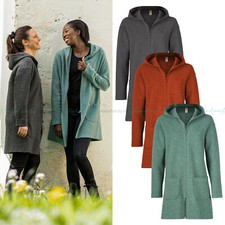 ENGEL Damen Walkmantel 100 %