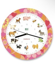 Kookoo Wanduhr Kids Modell Sunny Flower NEU 