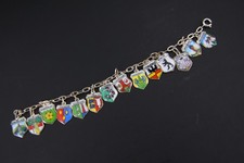 Bettelarmband Silber Emaille