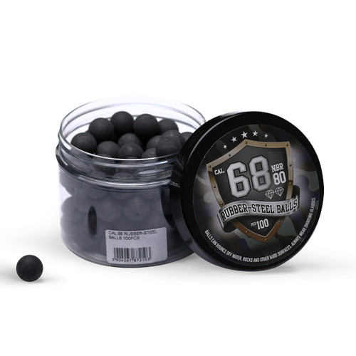 Rubberballs cal stahl - stahl, /