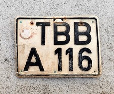 Altes Kfz-Kennzeichen