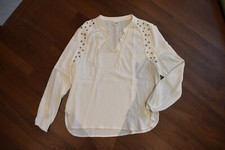 Object Bluse Nieten creme Gr M