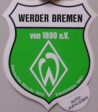 Werder Bremen Aufkleber Auto Motive Vereinswappen alt Meister Pokalsieger