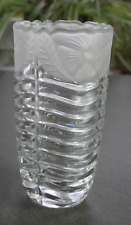 Schwere Kristall Vase Bleikristall Glasvase Blumenvase 16,5 cm hoch