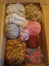 Wollreste gemischt Reste  Bastelwolle Wollpaket Konvolut, NEU u. gebraucht