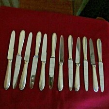 12 Entremetmesser Aus Versilbertem Metall, DEETJEN Modell Filet Empire