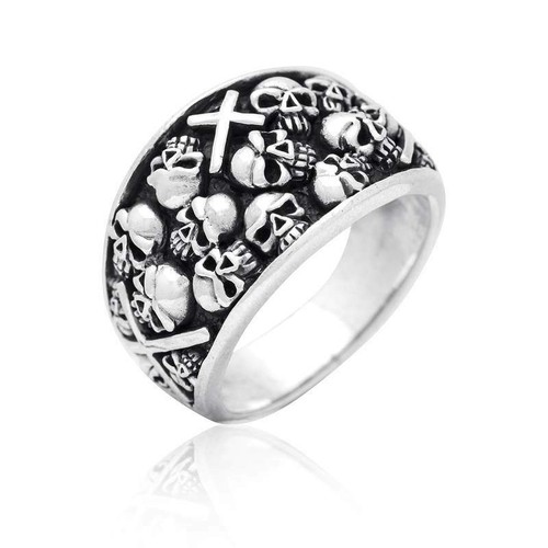 Skull totenkopf silber - totenkopf, ring