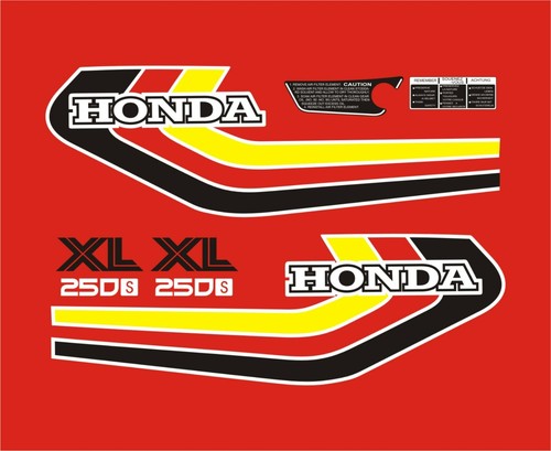 Honda xl250s aufklebersatz - honda,