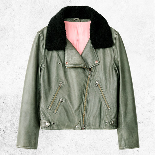 Acne studios leather shearling - acne,