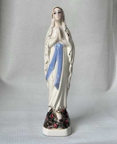 Vintage madonna lourdes statue - vintage,