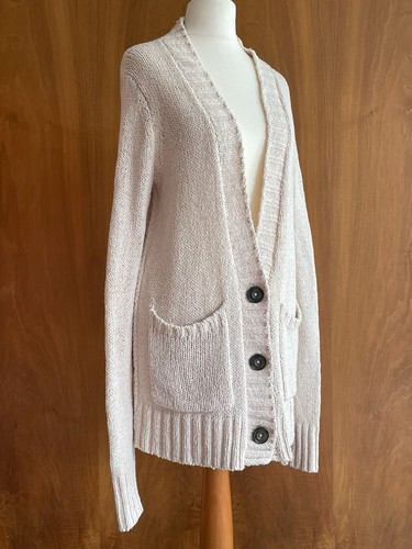 Strickjacke wollweiss - s,