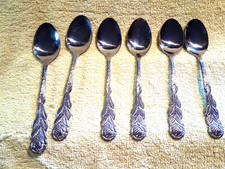 Kaffeelöffel Teelöffel 6-teilg  Nivella  Silber Rostfrei Edelstahl Unverpackt