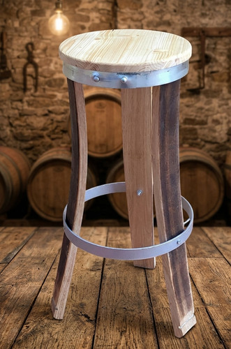 Barhocker aus weinfassdauben - barhocker,