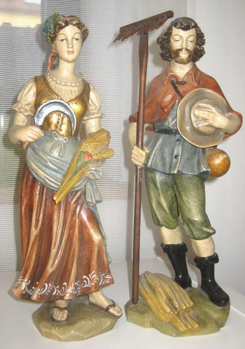 Holzfigur geschnitzt bauer - holzfigur, geschnitzt,