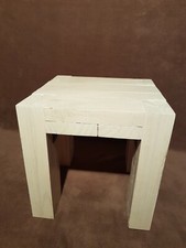 Holzhocker Kinderhocker Hocker Pflanzen Blumenhocker weiß Handarbeit  Paletten