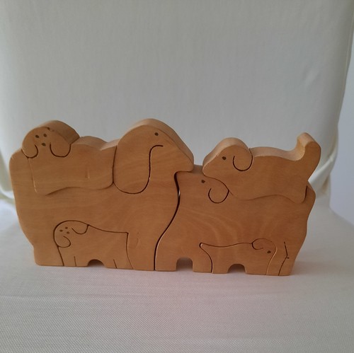 Holzskulptur deko puzzle - holzskulptur,