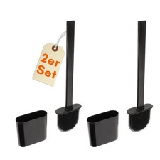 Klobürste silikon schwarz - 2x,