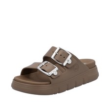 Rieker Damen Pantolette Braun/Walnut P2180-24 Damen Schuhe
